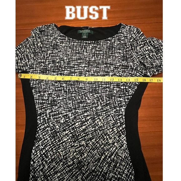 RALPH LAUREN DRESS BLACK AND WHITE SIZE 4P - Picture 11 of 16